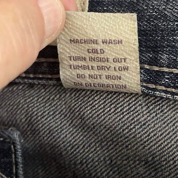 Agile USA Patch Work Distressed & Whiskered Skull, Flag, USA Men Jeans 30x34 - Picture 11 of 16